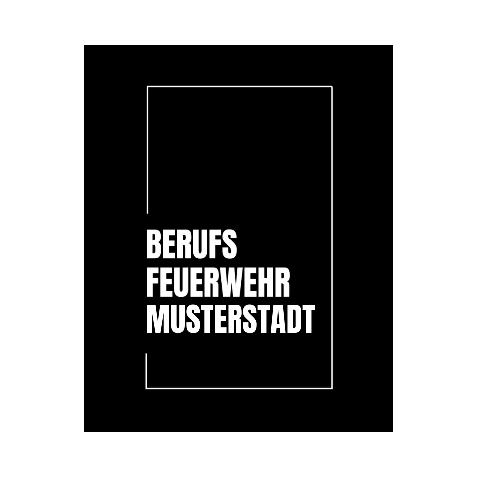 Berufsfeuerwehr Poster white