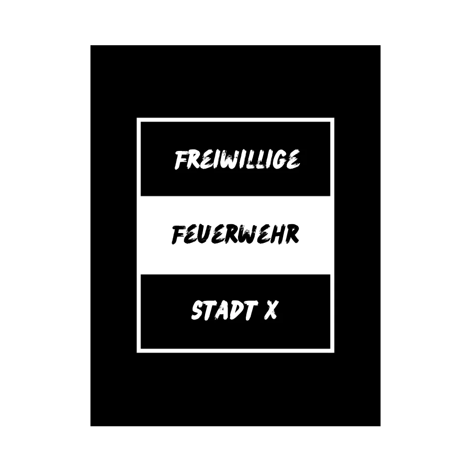 Freiwillige Feuerwehr Poster Wandbild