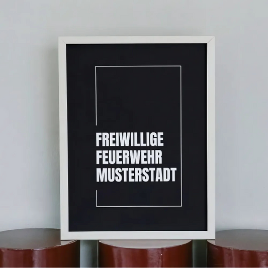 freiwillige feuerwehr poster